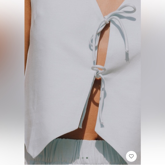 NWT Daily Drills Linen Resort SET Blue M/L - Picture 3 of 5